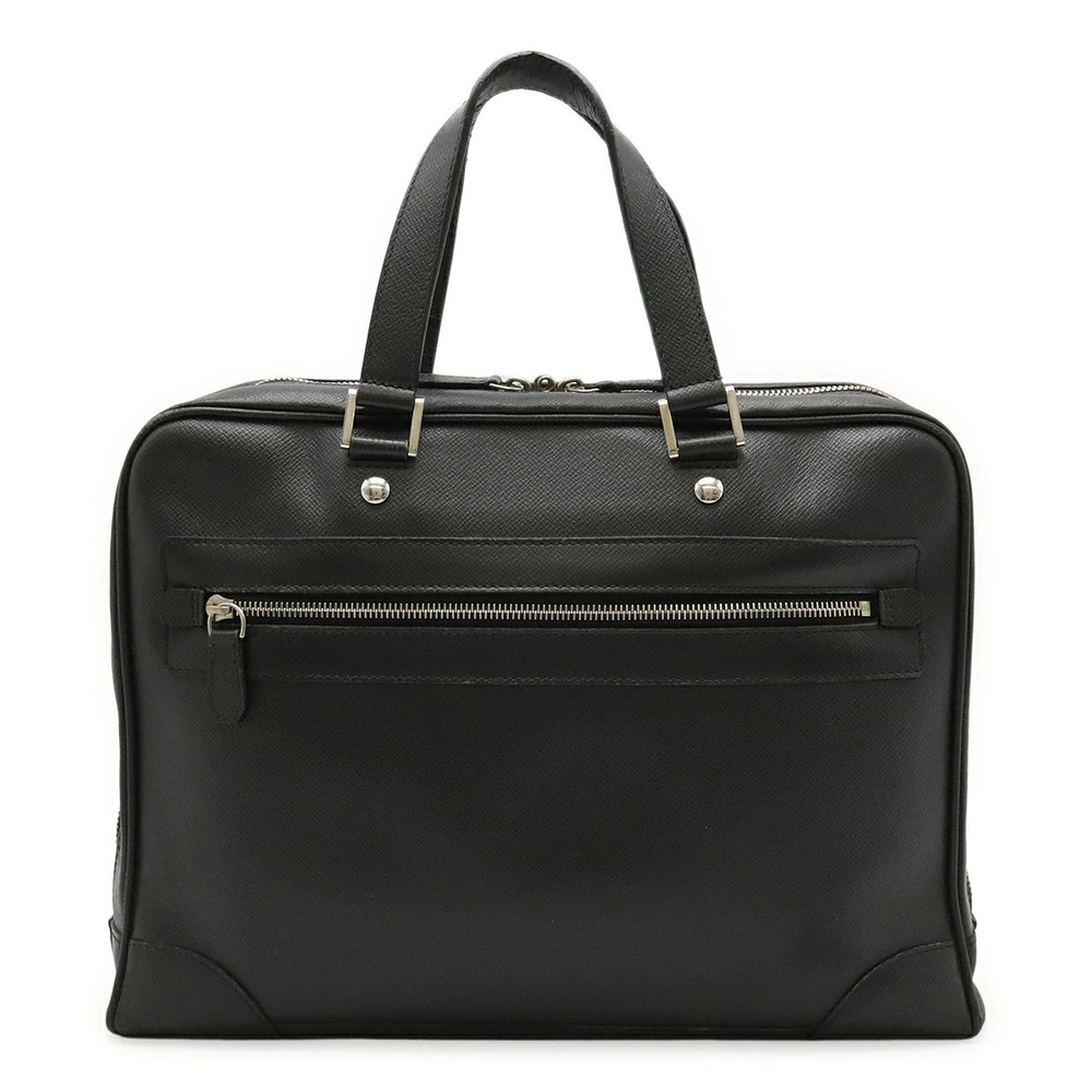 LOUIS VUITTON Taiga Igor Business Bag Briefcase Calf Leather Ardoise Black